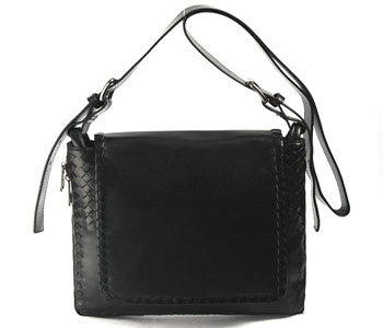 Bottega Veneta intrecciato messenger bag BV399803 black Bottega Veneta intrecciato messenger bag BV399803 black